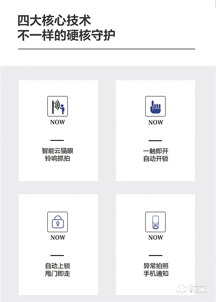 扬子智能锁 T03全自动可视猫眼指纹密码锁