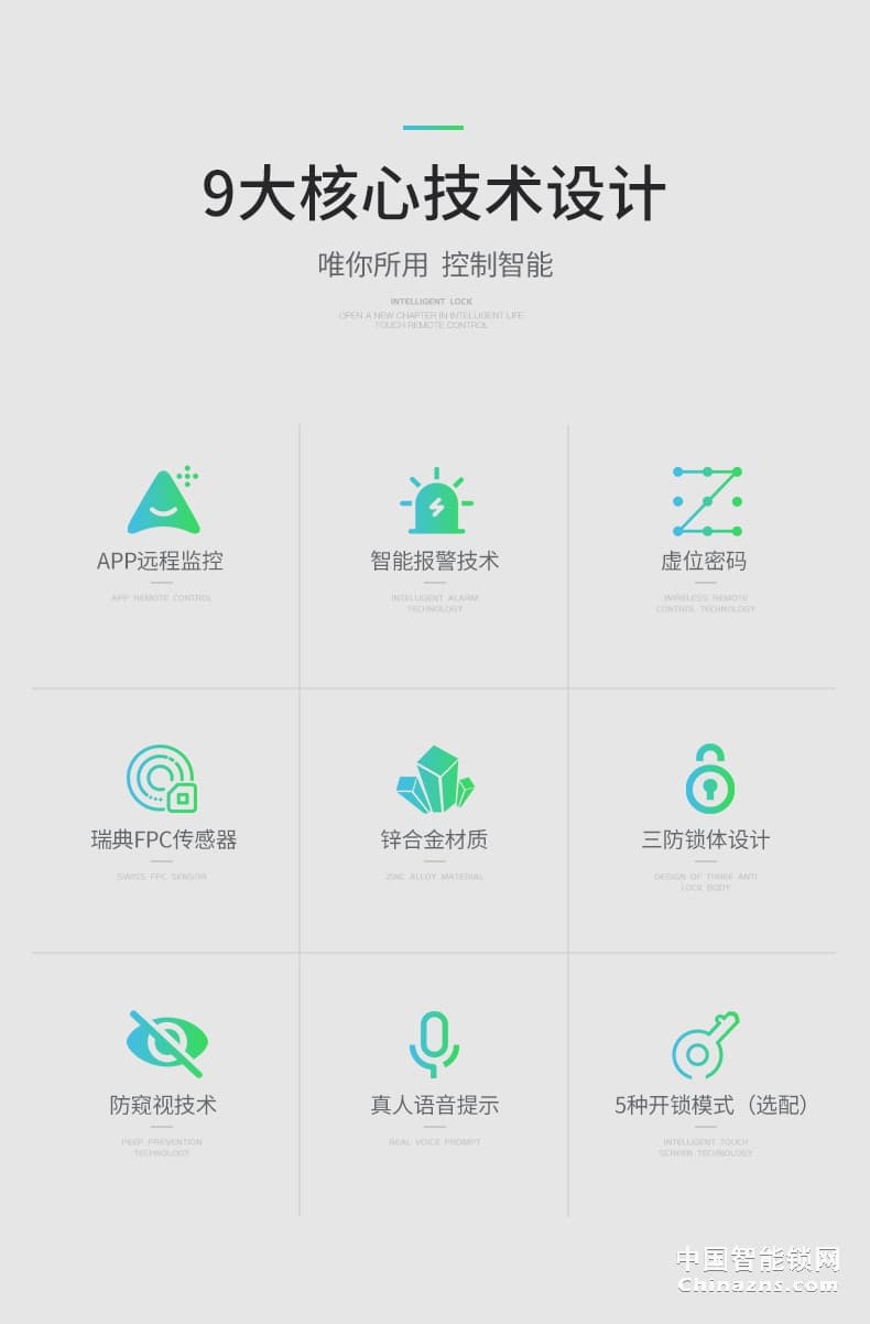 凯迪仕智能锁指纹锁K5 蓝牙App远程授权