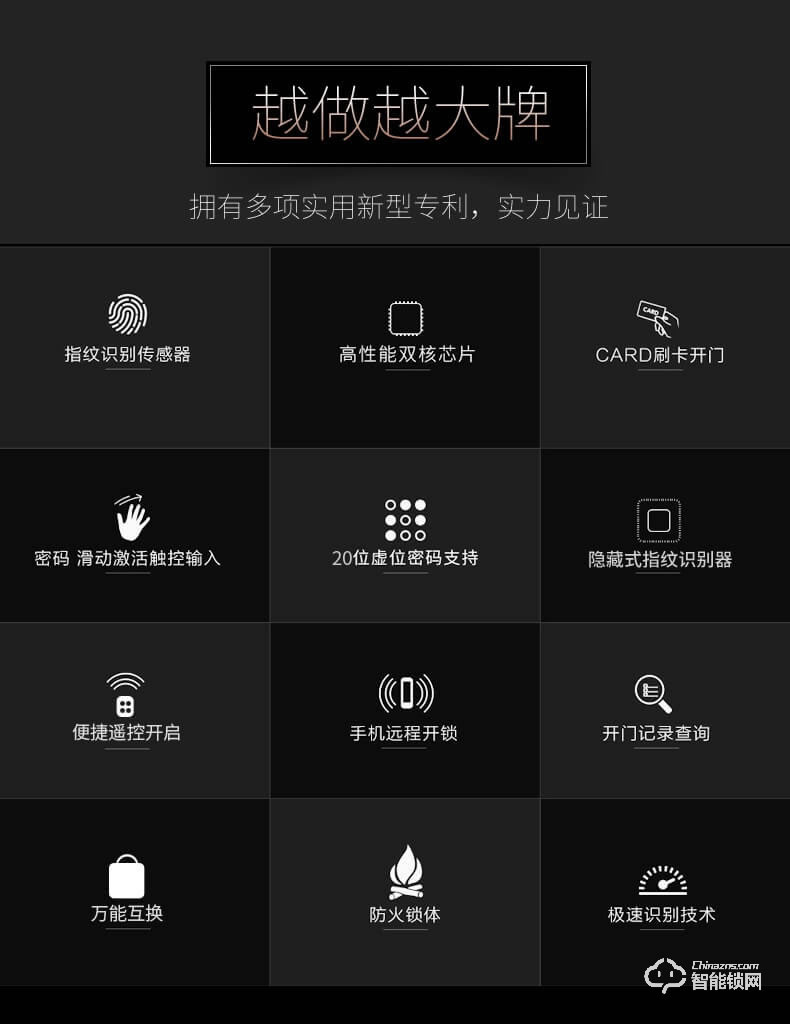 皇佳金指缘智能锁 D6205全自动指纹锁
