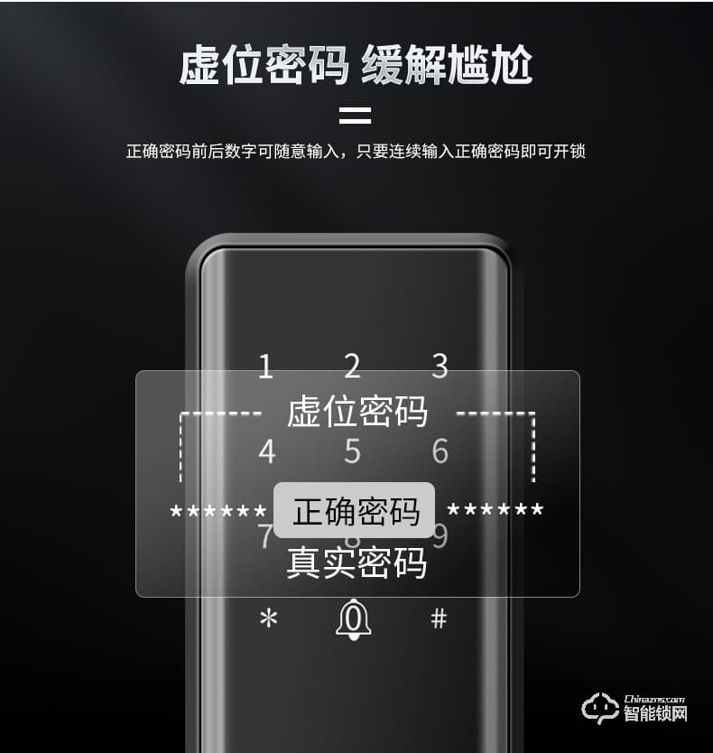 超人智能锁 L6家用防盗门密码锁大门智能锁