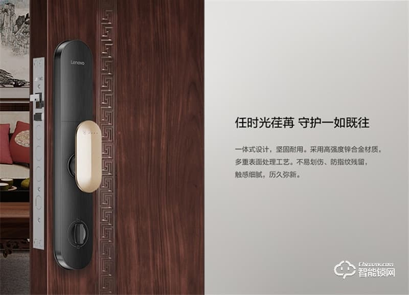 联想智能锁 T1家用防盗门指纹密码智能门锁