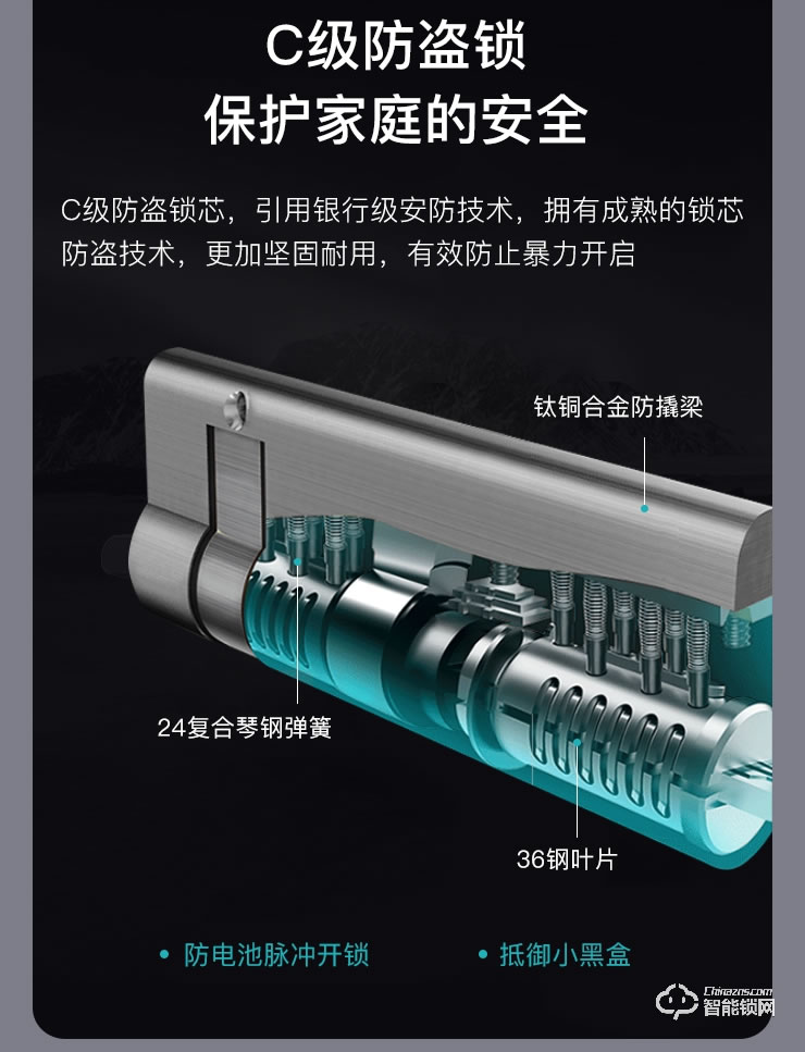 KFZ智能锁 K6007B AI智能安全门锁