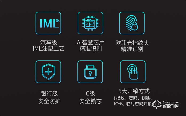 希箭智能锁 B9家用防盗门电子锁全自动刷卡锁