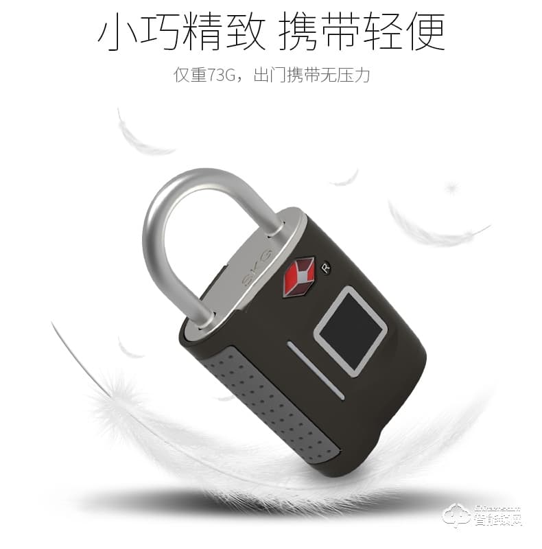 德典智能锁  户外旅行李箱包抽屉指纹挂锁