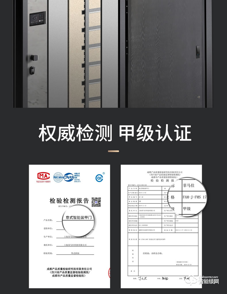 菲马仕智能门 M300J1高端定制智能门装甲门
