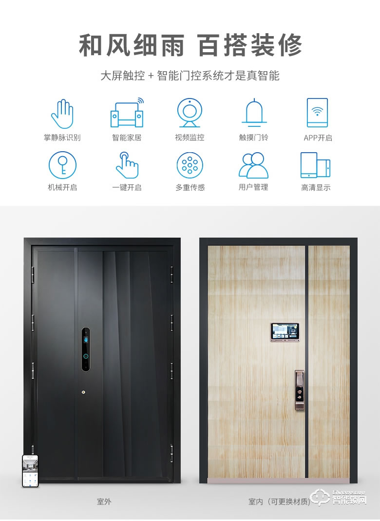 菲马仕智能门 S700B1掌纹掌静脉智能门