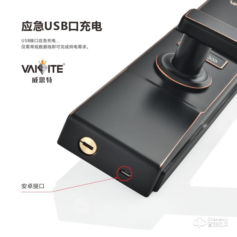 威思特智能锁 P11滑盖指纹密码锁