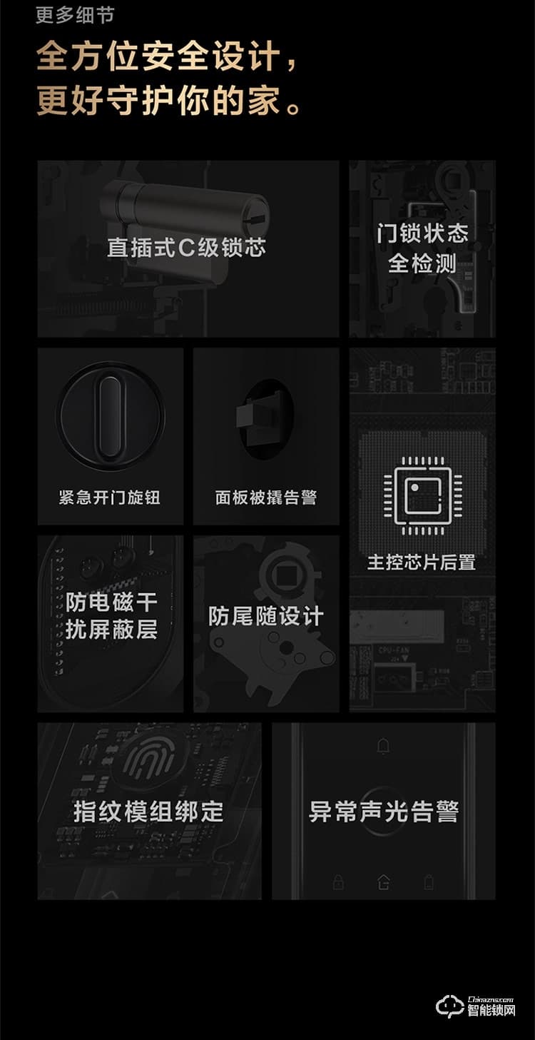 绿米智能锁 H100全自动推拉式智能猫眼锁