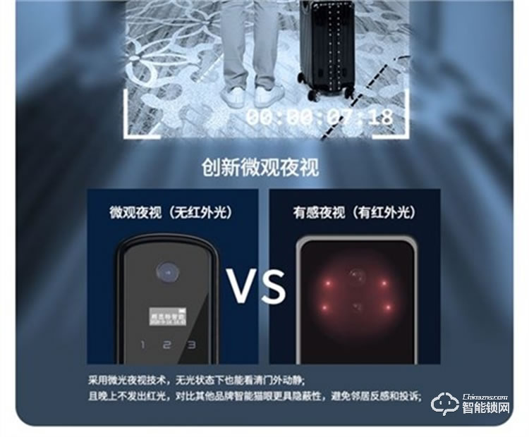 省馨智能锁 A3全自动电子锁家用密码锁