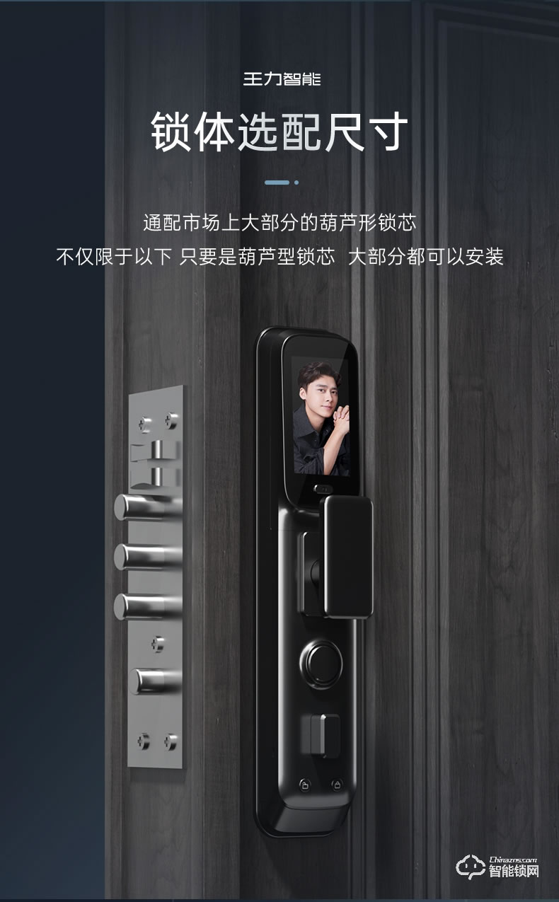 王力智能锁XD107 指纹锁家用防盗门密码锁