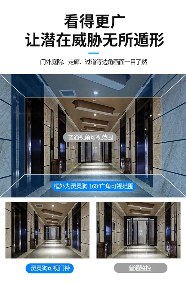灵灵狗智能锁新品：可视门铃-FJ1