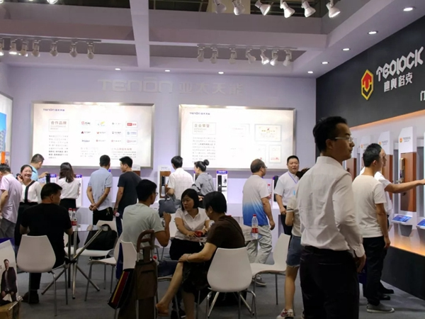 亚太天能智能锁参展第九届中国（永康）国际门业博览会