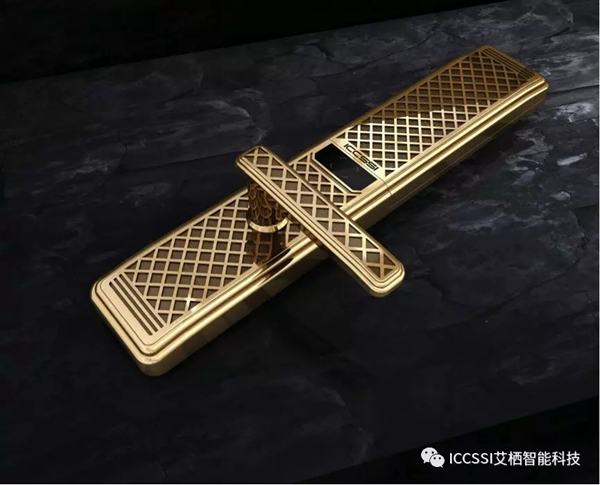 ICCSSI艾栖指纹锁“网格”设计，好看又实用